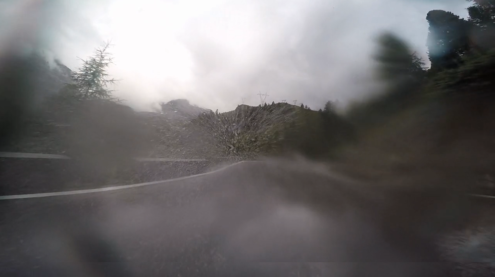 Rain at the Stelvio Pass